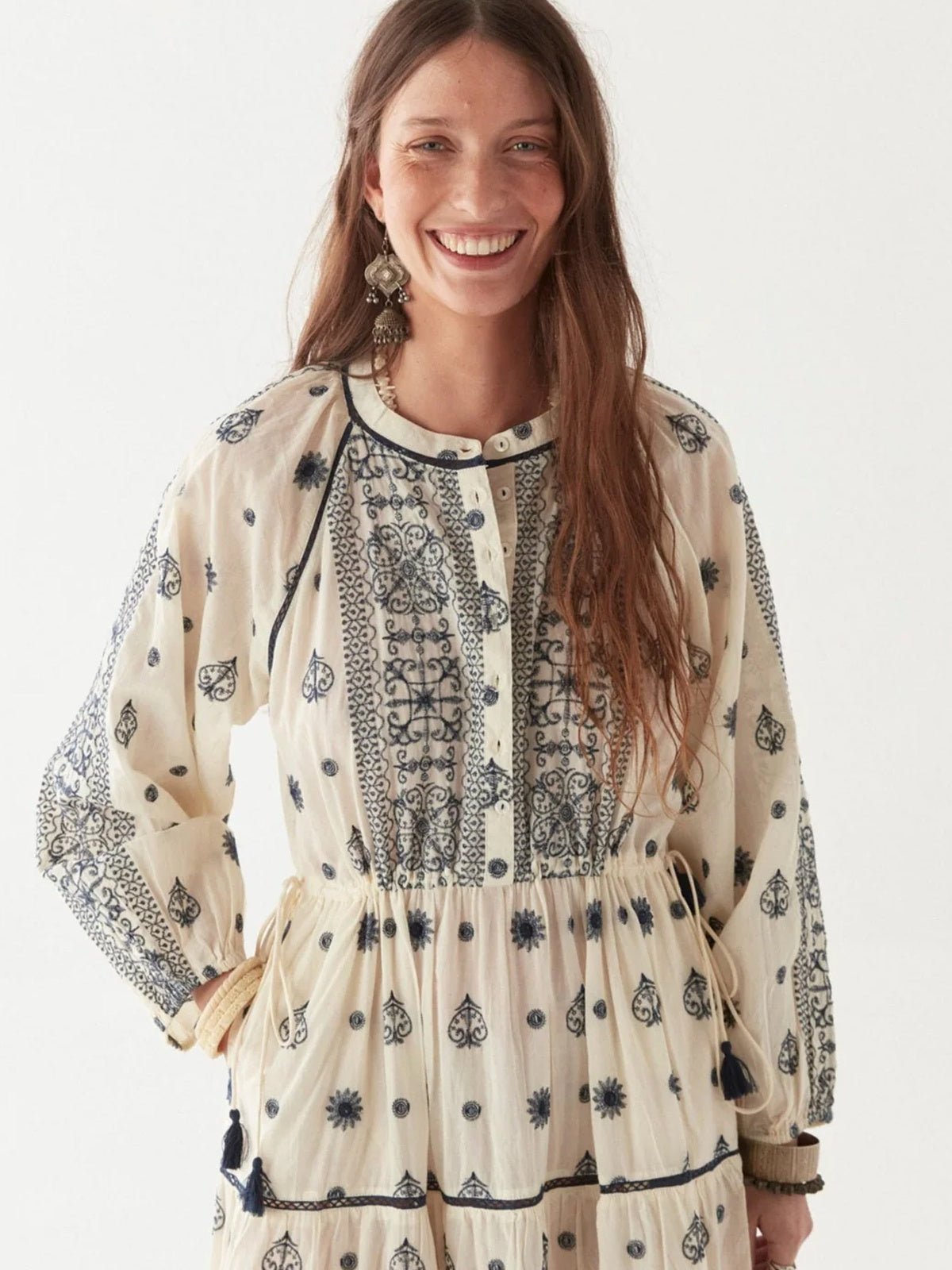 Maison Hotel Caroline Dress Off White - Glebe Fashion