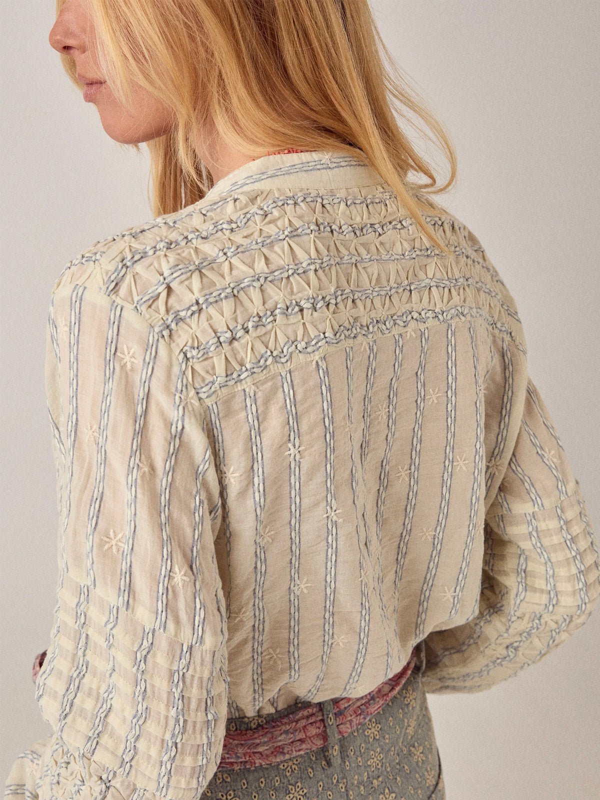 Maison Hotel Elta Blouse Cloud Thread - Glebe Fashion