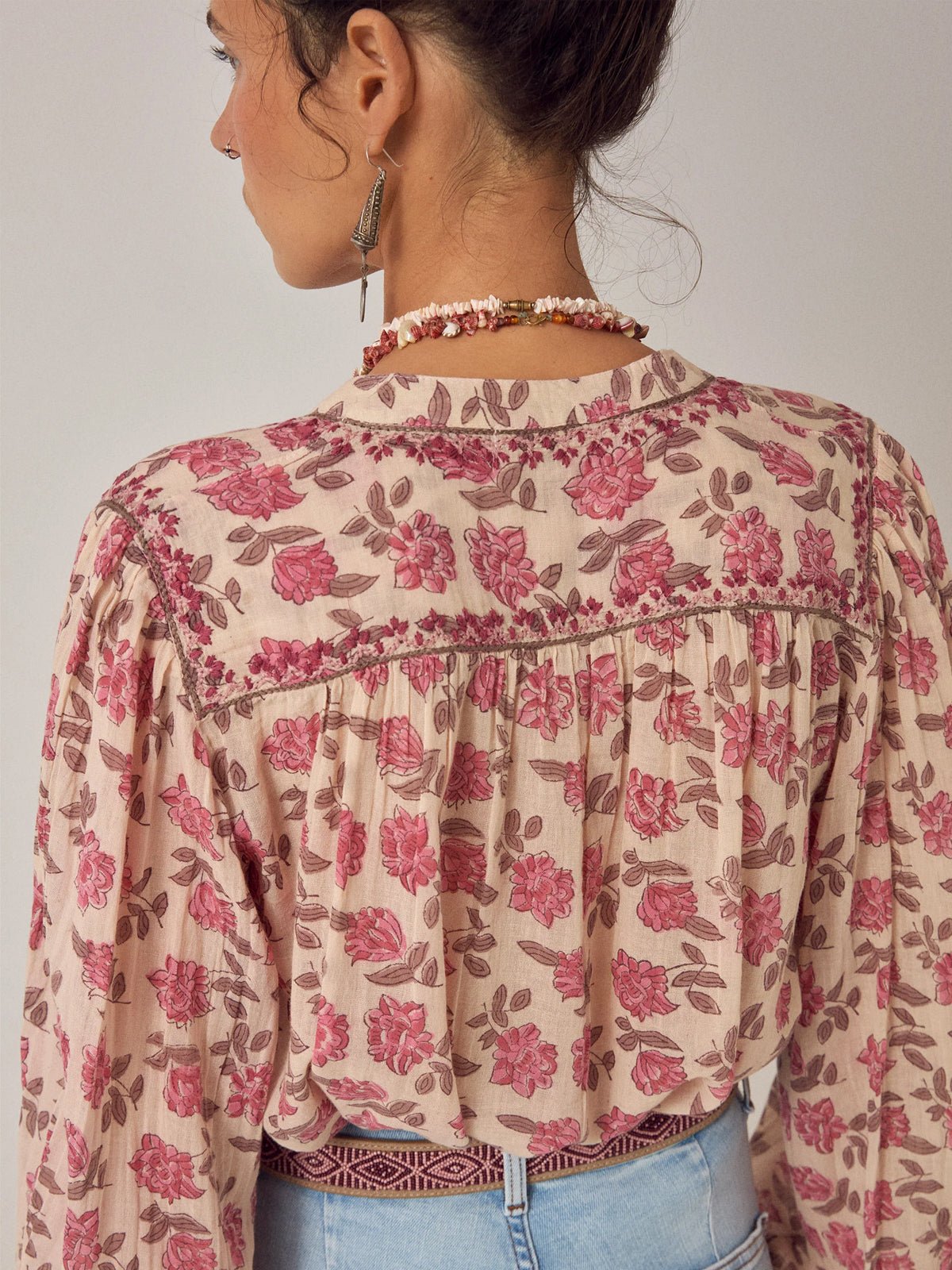 Maison Hotel Lennox Blouse Gordon Roses Pink - Glebe Fashion