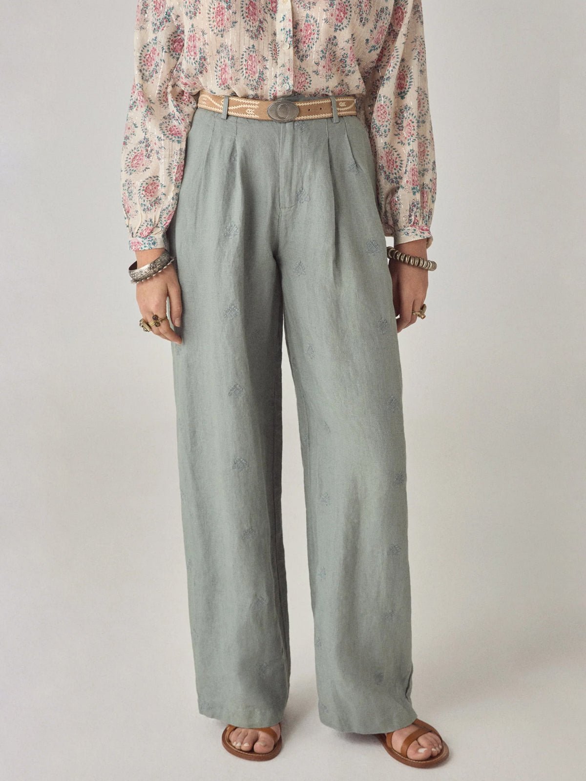 Maison Hotel Otto Pant Linen Twist Maiden - Glebe Fashion
