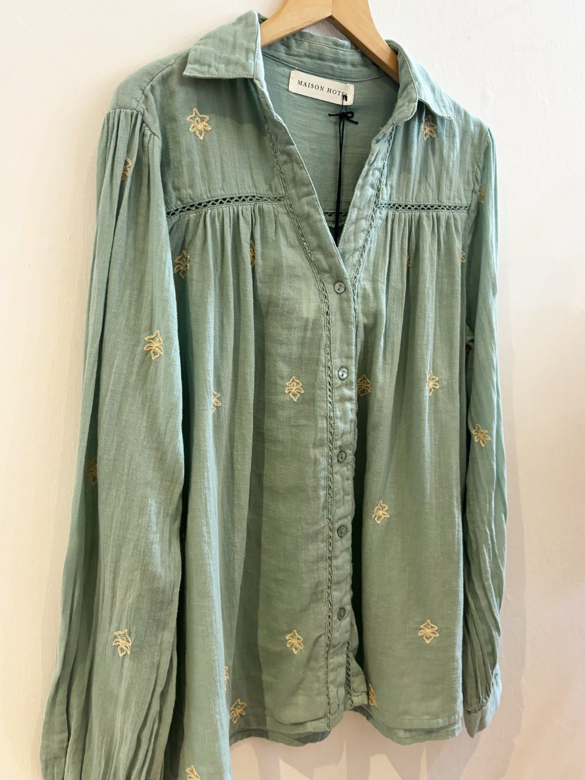 Maison Hotel Rani Shirt Mint - Glebe Fashion