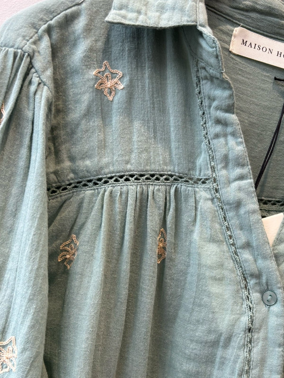 Maison Hotel Rani Shirt Mint - Glebe Fashion