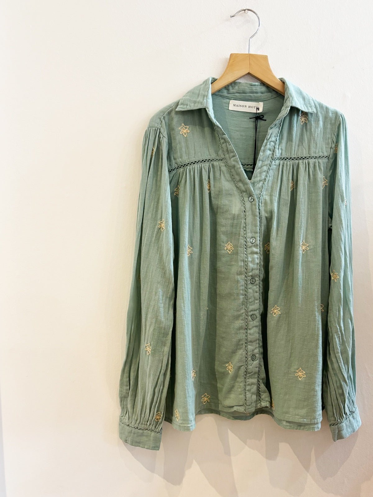 Maison Hotel Rani Shirt Mint - Glebe Fashion