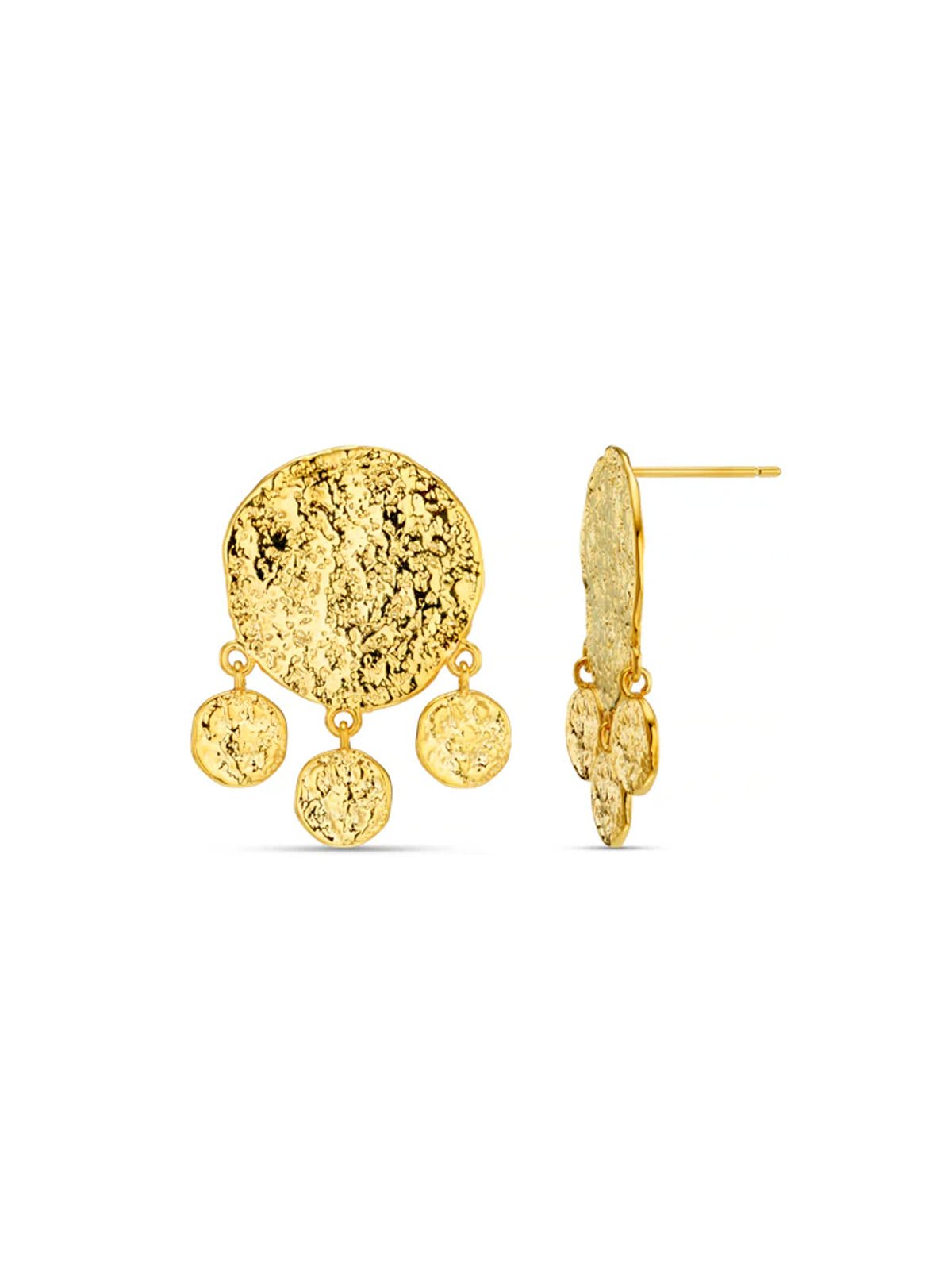 Molten Coin Shaker Earrings - Glebe Fashion