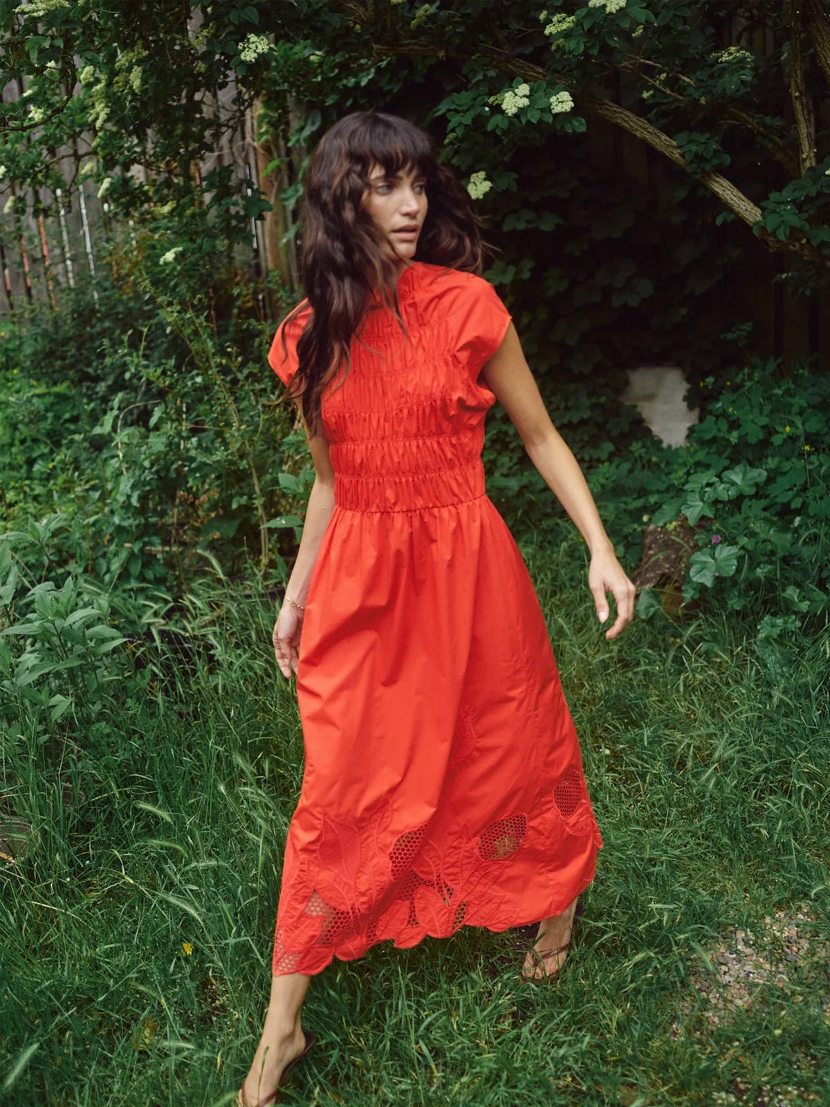 Mos Mosh MMAria Mono Dress Spicy Orange - Glebe Fashion