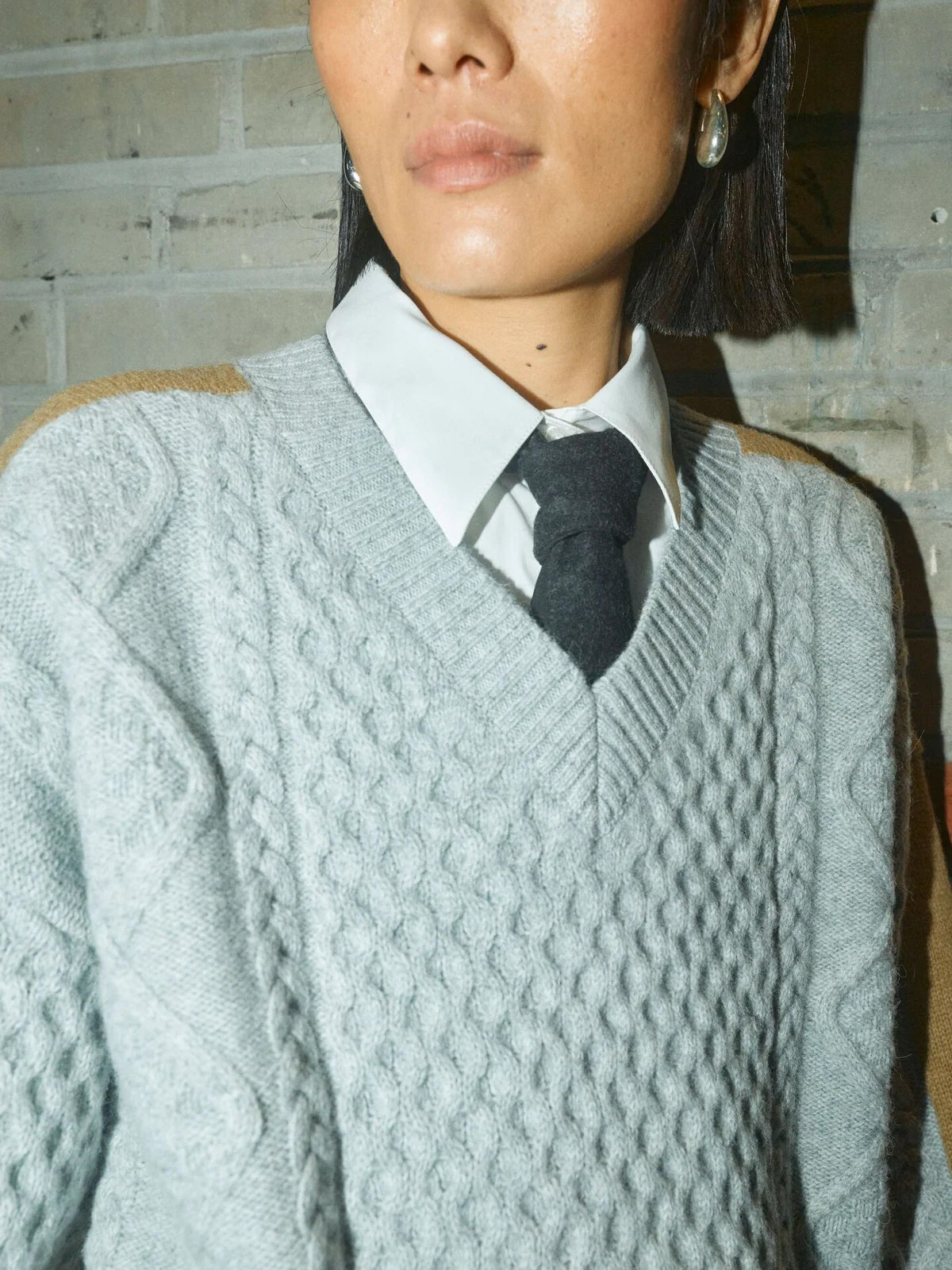 Mos Mosh MMBeth Ottili V - neck Knit - Glebe Fashion