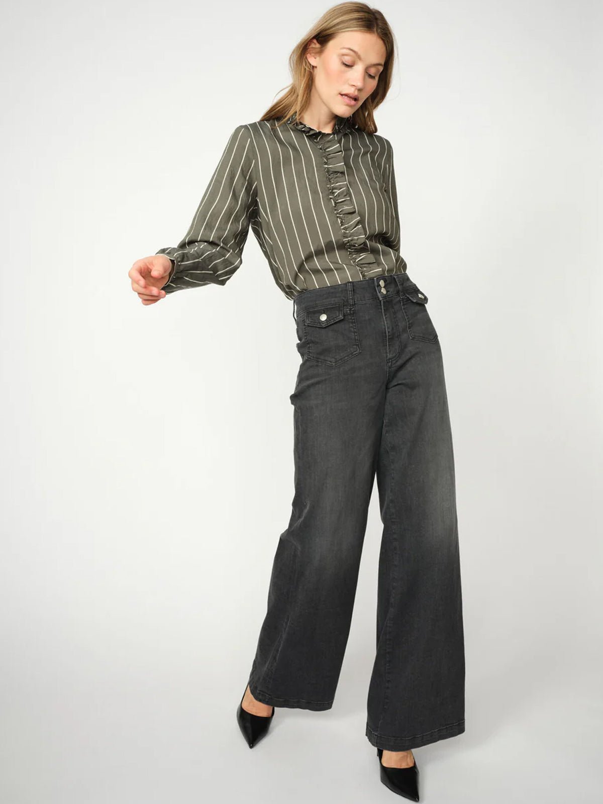 Mos Mosh MMBilly Stripe Shirt Urban Chic - Glebe Fashion