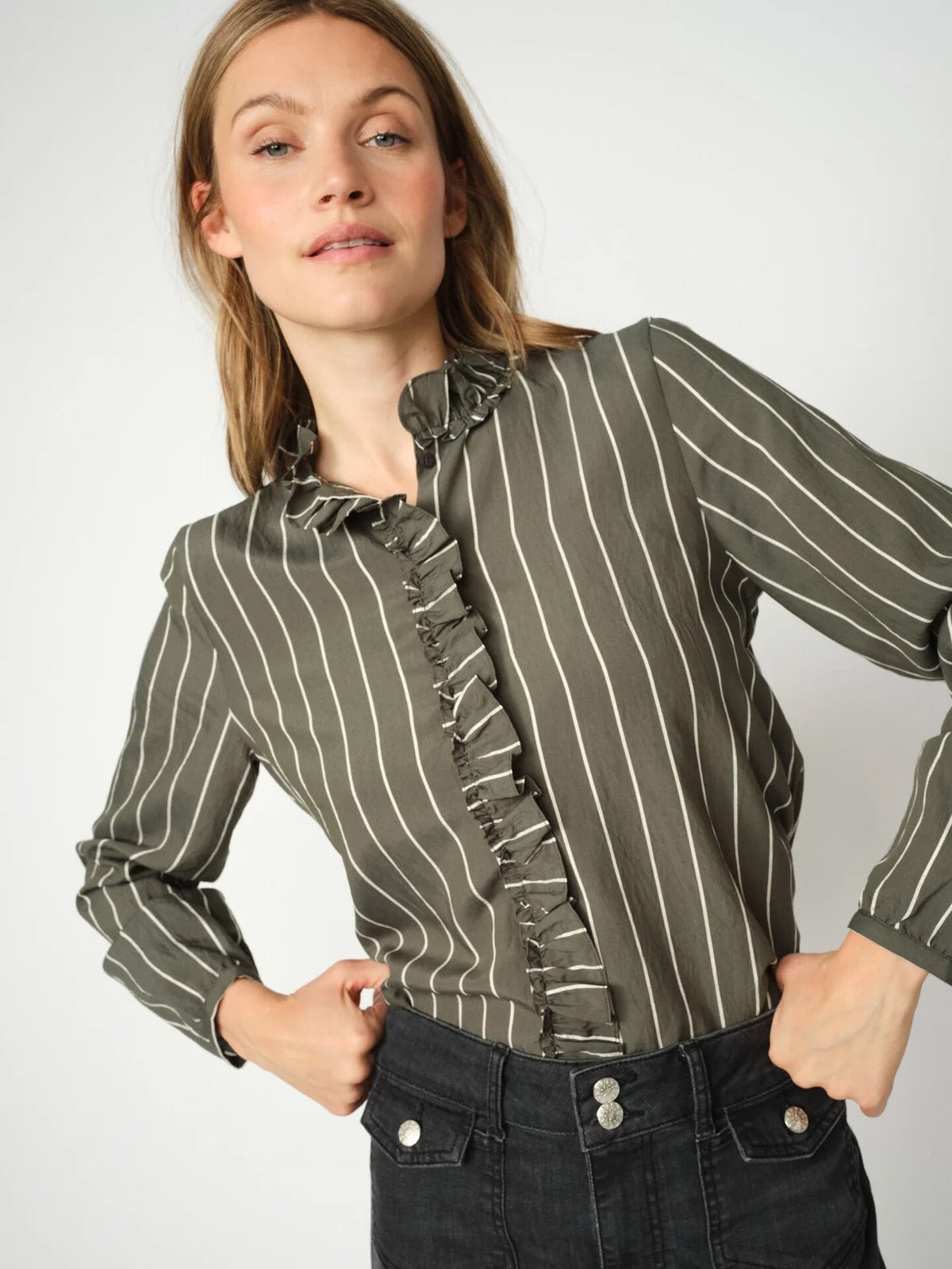 Mos Mosh MMBilly Stripe Shirt Urban Chic - Glebe Fashion