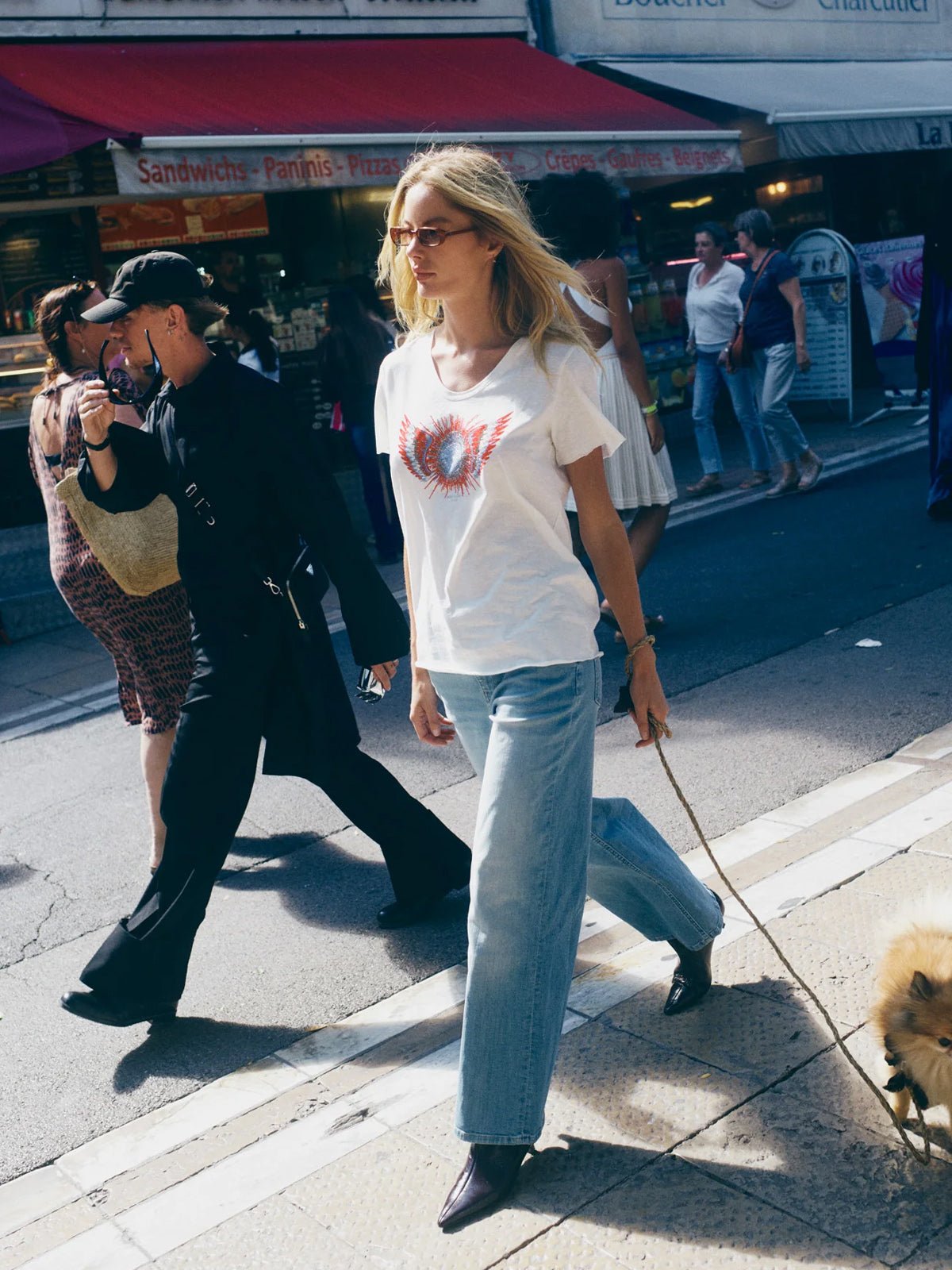 Mos Mosh MMDara Salute Jeans Ankle Mid Blue - Glebe Fashion