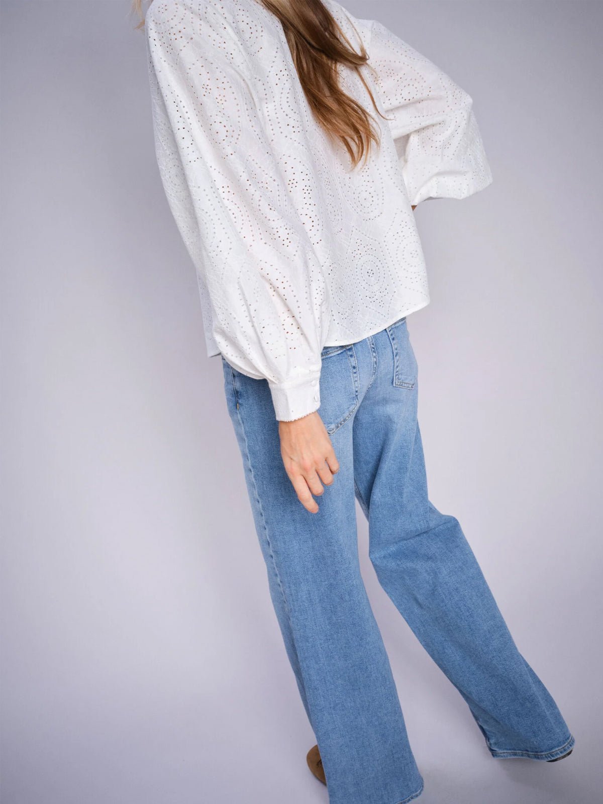 Mos Mosh MMDara Vint Jeans Light Blue - Glebe Fashion