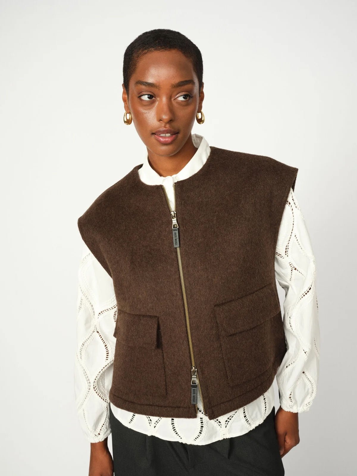 Mos Mosh MMElise Loisa Wool Vest - Glebe Fashion