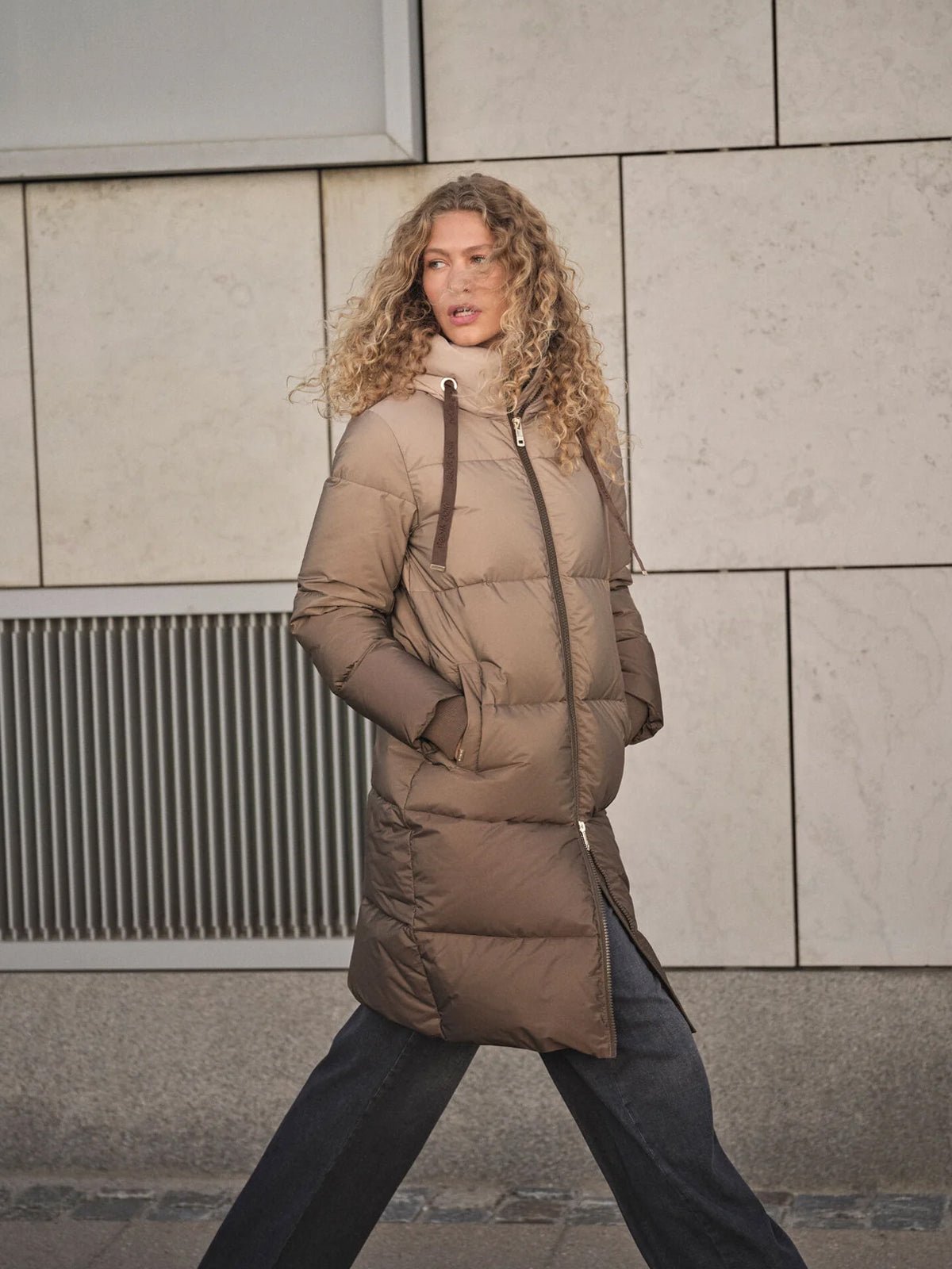 Mos Mosh MMNova Dip Dye Down Coat Savannah Tan - Glebe Fashion