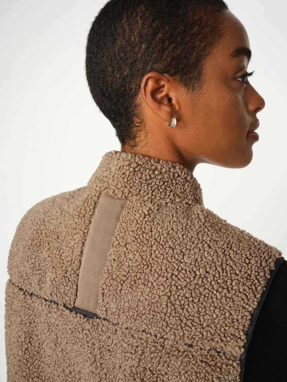 Mos Mosh MMRowe Teddy Waistcoat Falcon - Glebe Fashion