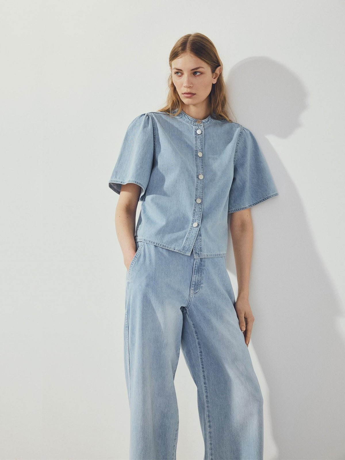 MSCH Ingrid High Waist Wide Leg Jeans - Glebe Fashion