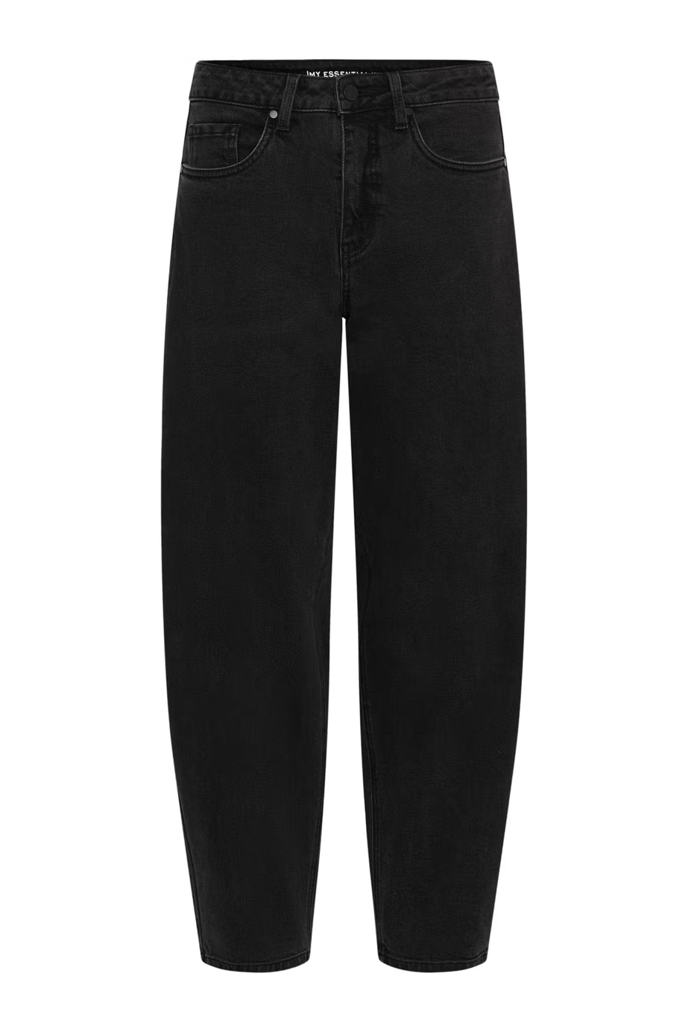My Essential Wardrobe BalooMW Barrel Jeans Dark Grey - Glebe Fashion