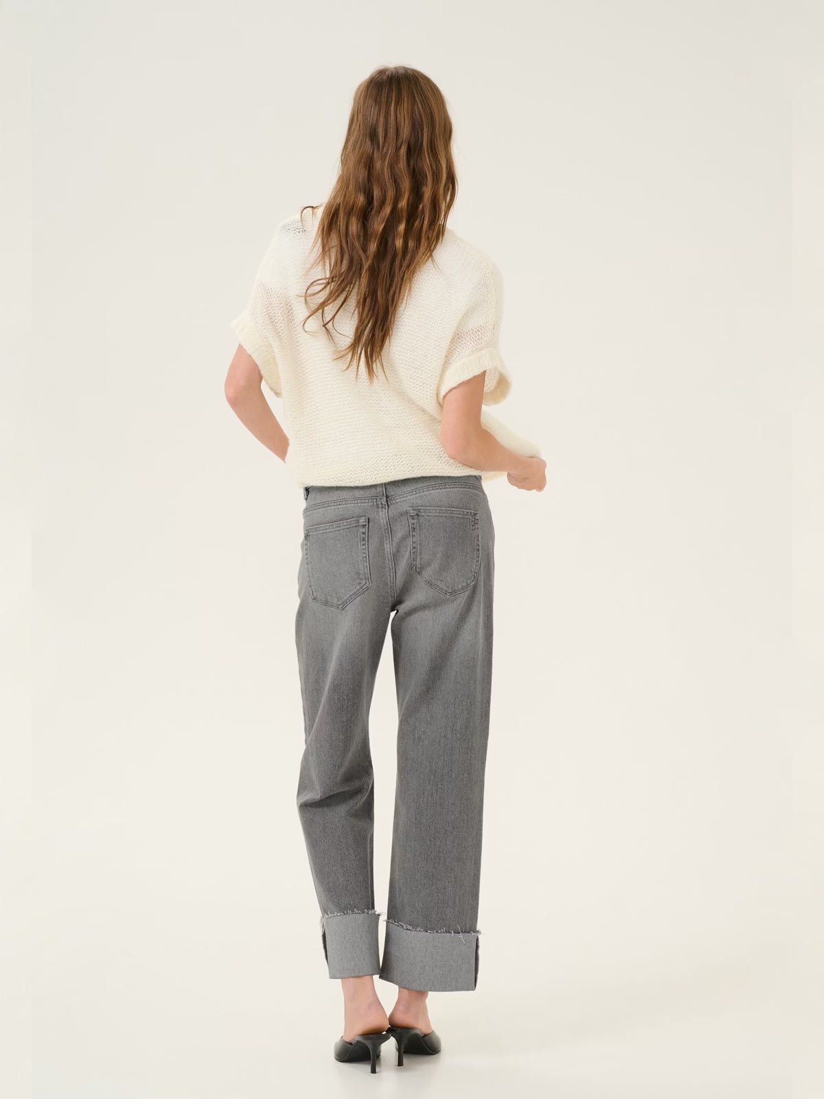 My Essential Wardrobe DallasMW Jeans Light Grey - Glebe Fashion
