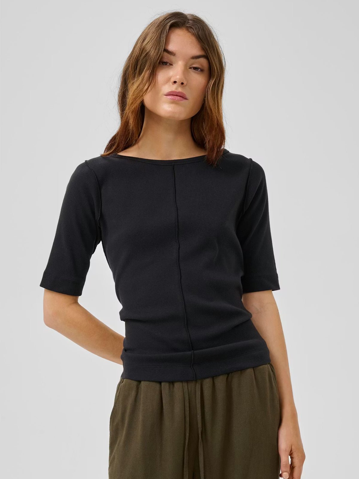 My Essential Wardrobe MandyMW T-shirt Black - Glebe Fashion