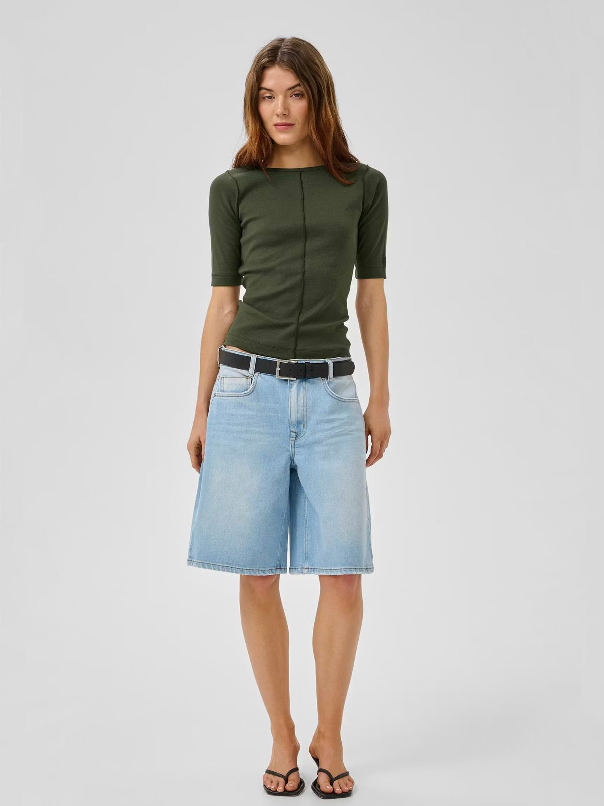 My Essential Wardrobe MandyMW T-Shirt Forest Night Green - Glebe Fashion