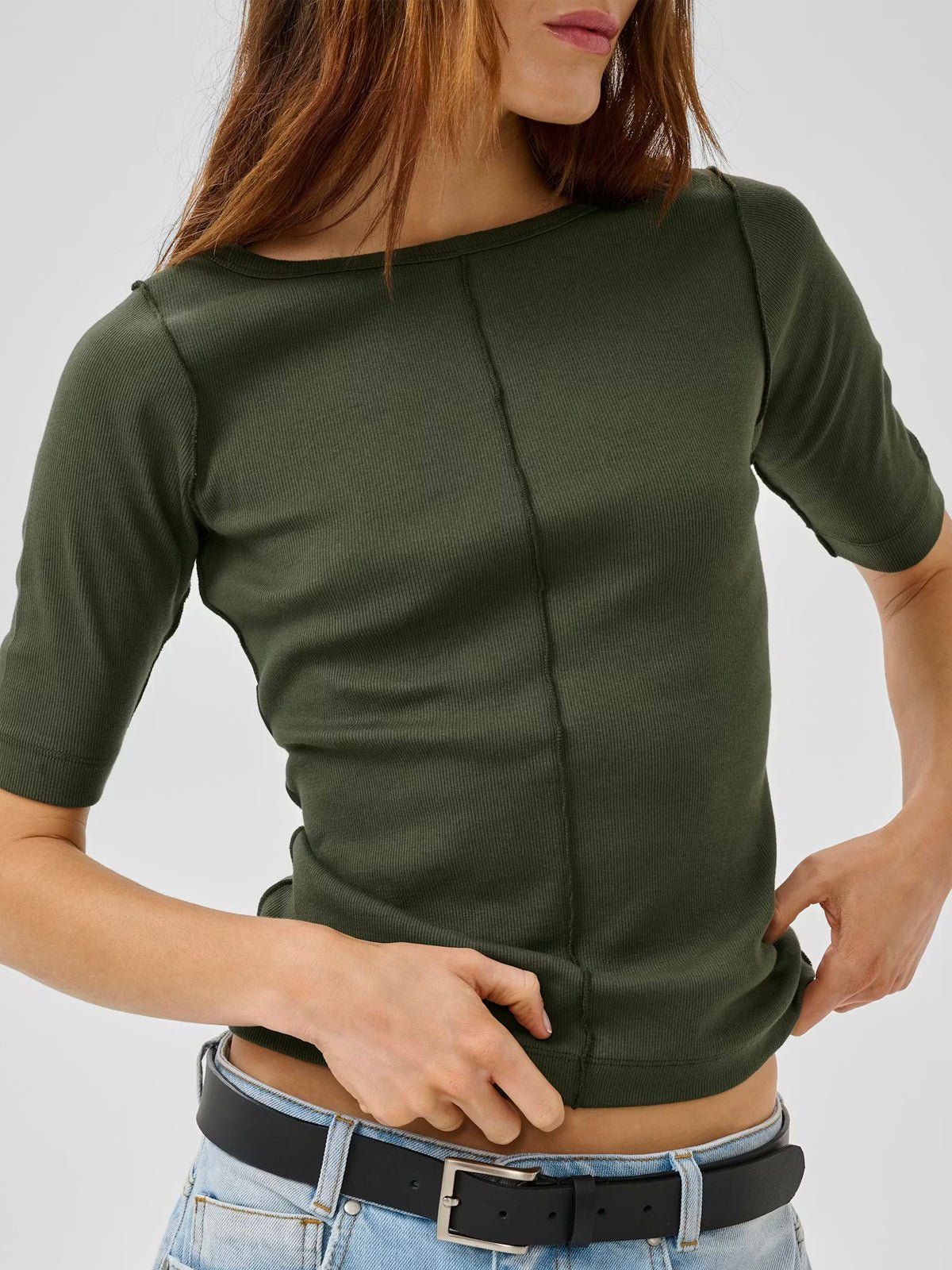 My Essential Wardrobe MandyMW T-Shirt Forest Night Green - Glebe Fashion