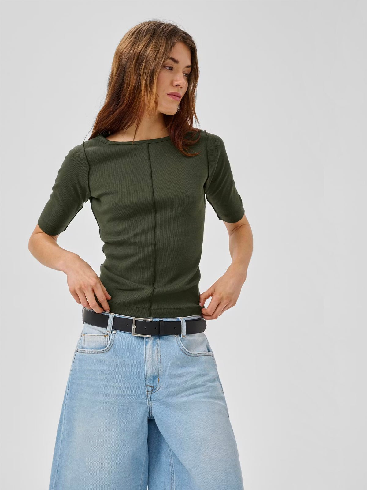 My Essential Wardrobe MandyMW T-Shirt Forest Night Green - Glebe Fashion