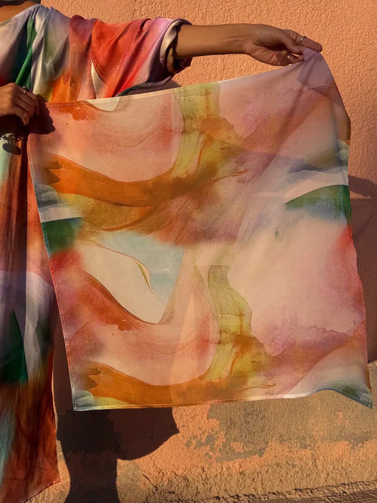 Never Fully Dressed Abstract Scarf Multi - Glebe Fashion