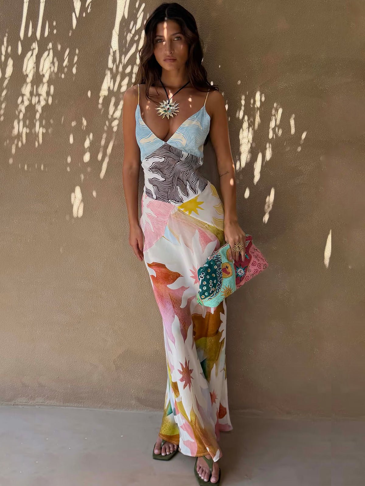 Never Fully Dressed Abstract Soleil Emilia Dress - Glebe Fashion