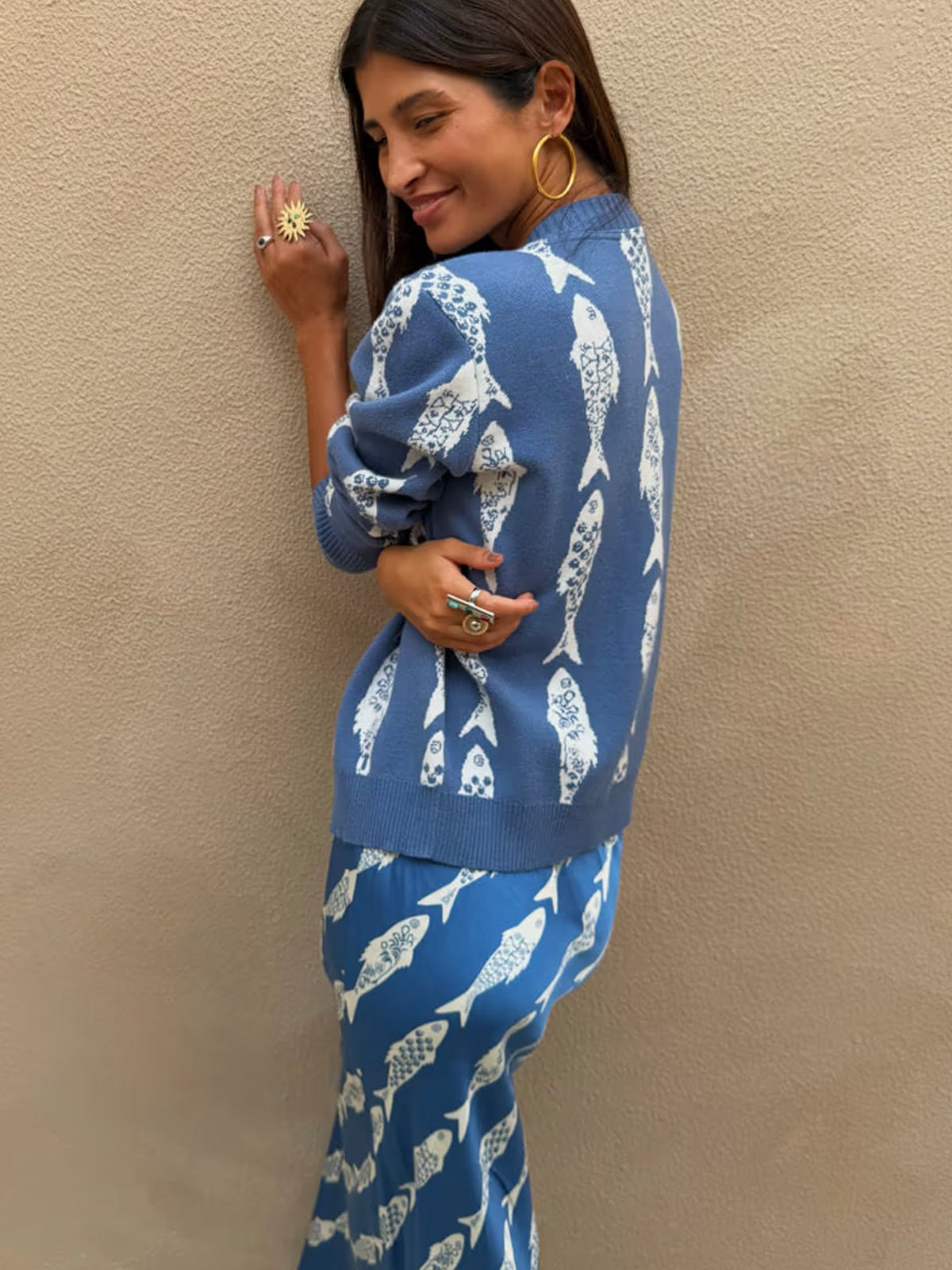 Never Fully Dressed Blue Marina Hollie Cardigan - Glebe Fashion