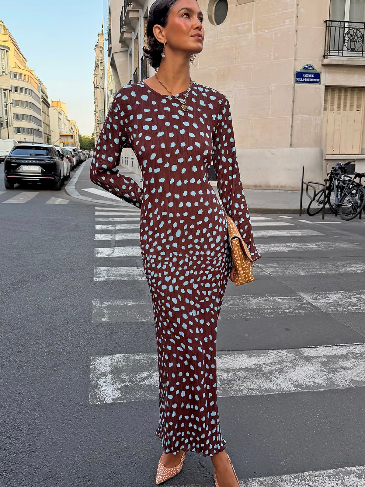 Never Fully Dressed Chocolate Deer Gaia Dress - Glebe Fashion