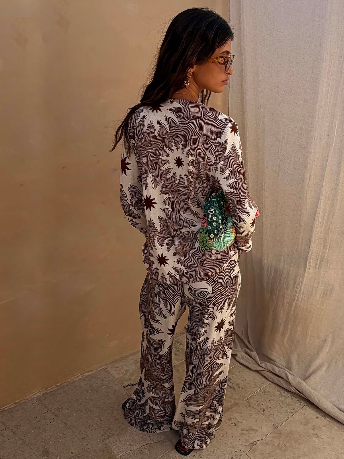 Never Fully Dressed Chocolate Soleil Ellie Trousers - Glebe Fashion