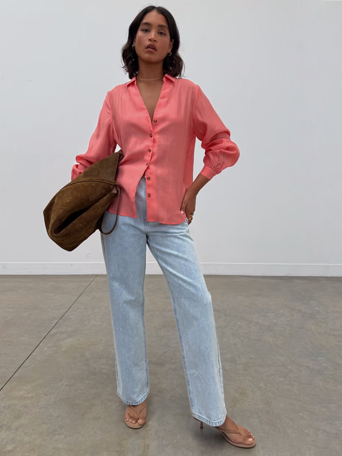 Never Fully Dressed Coral Miley Shirt - Glebe Fashion