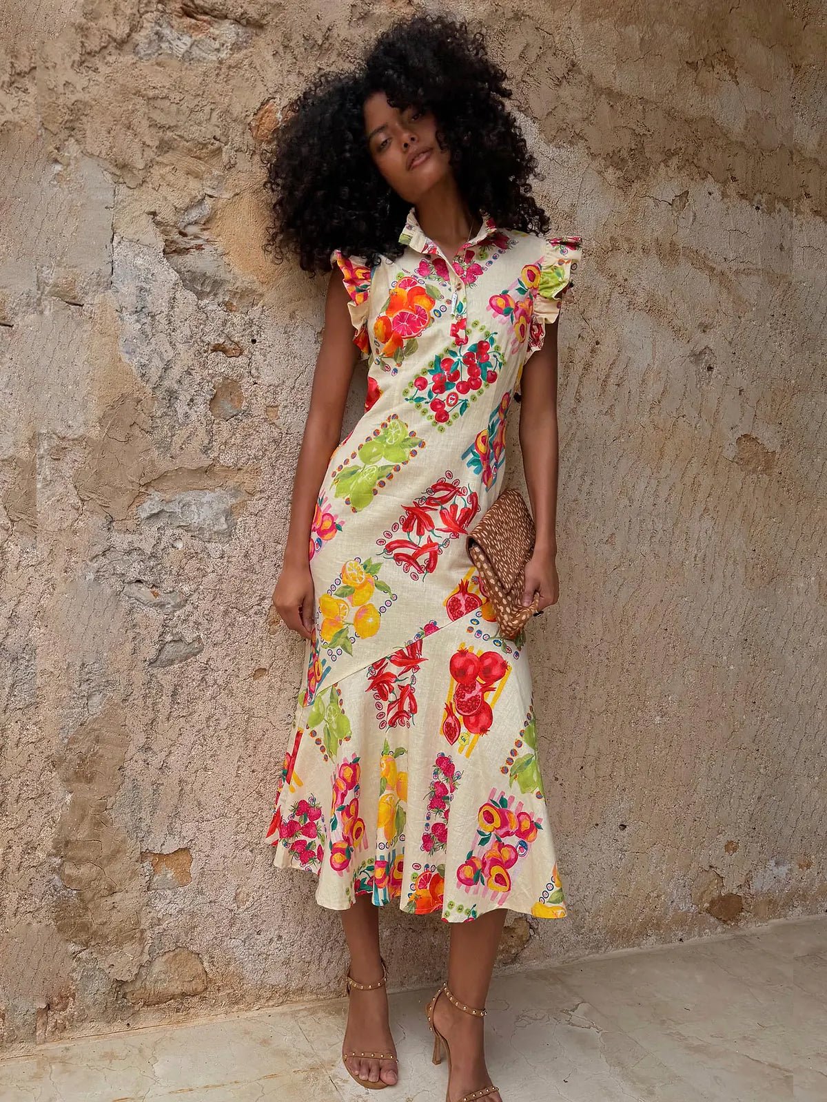 Never Fully Dressed Fruit Stamps Remi Dress - Glebe Fashion