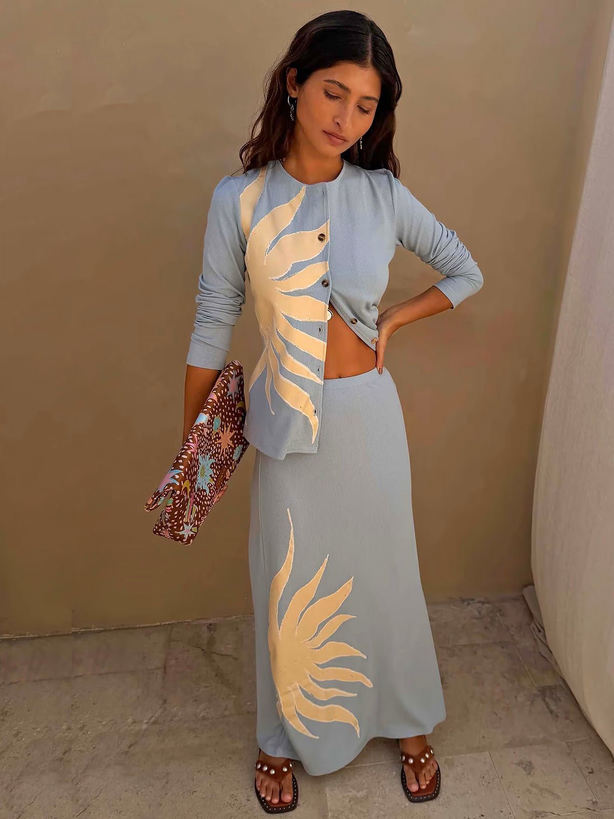 Never Fully Dressed Ice Blue Sol Dorris Skirt - Glebe Fashion