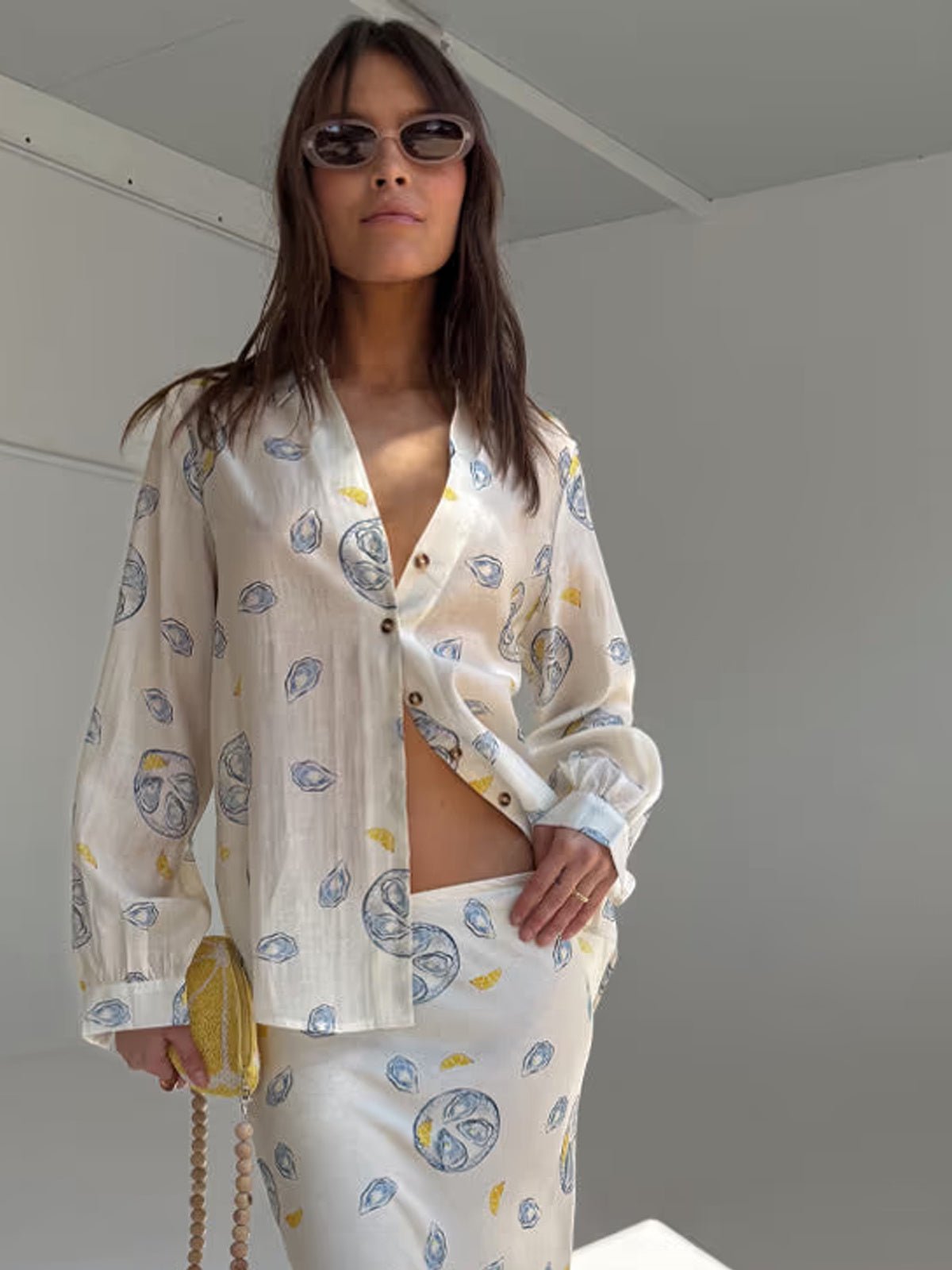 Never Fully Dressed Oyster Miley Shirt - Glebe Fashion