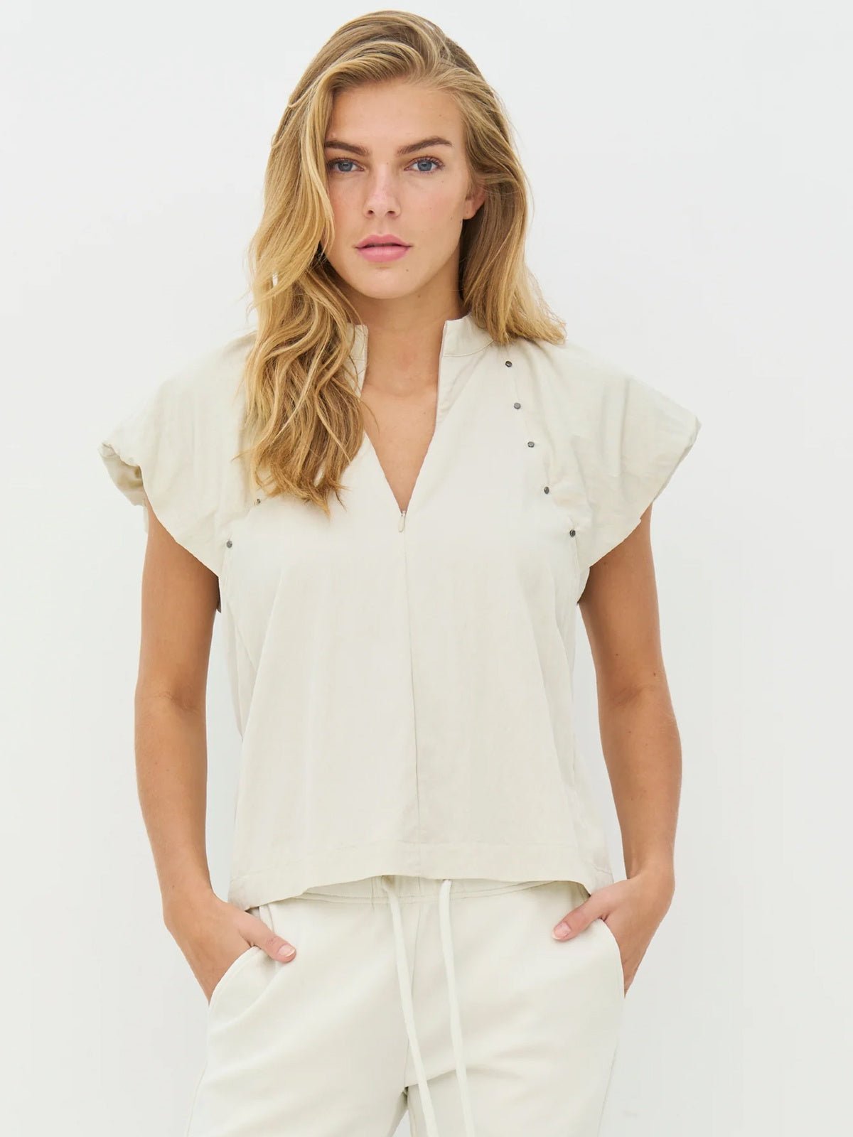 Nu Denmark Cansu Shirt Bone - Glebe Fashion