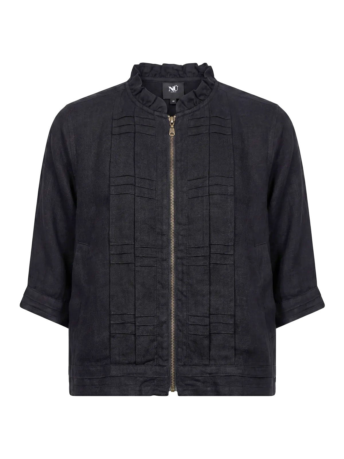 Nu Denmark Dai Linen Jacket Black - Glebe Fashion