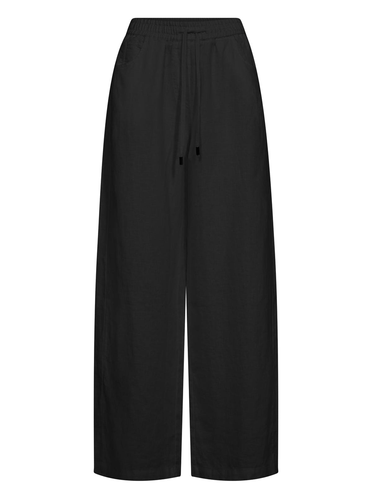 Nu Denmark Dai Linen Trousers Black - Glebe Fashion
