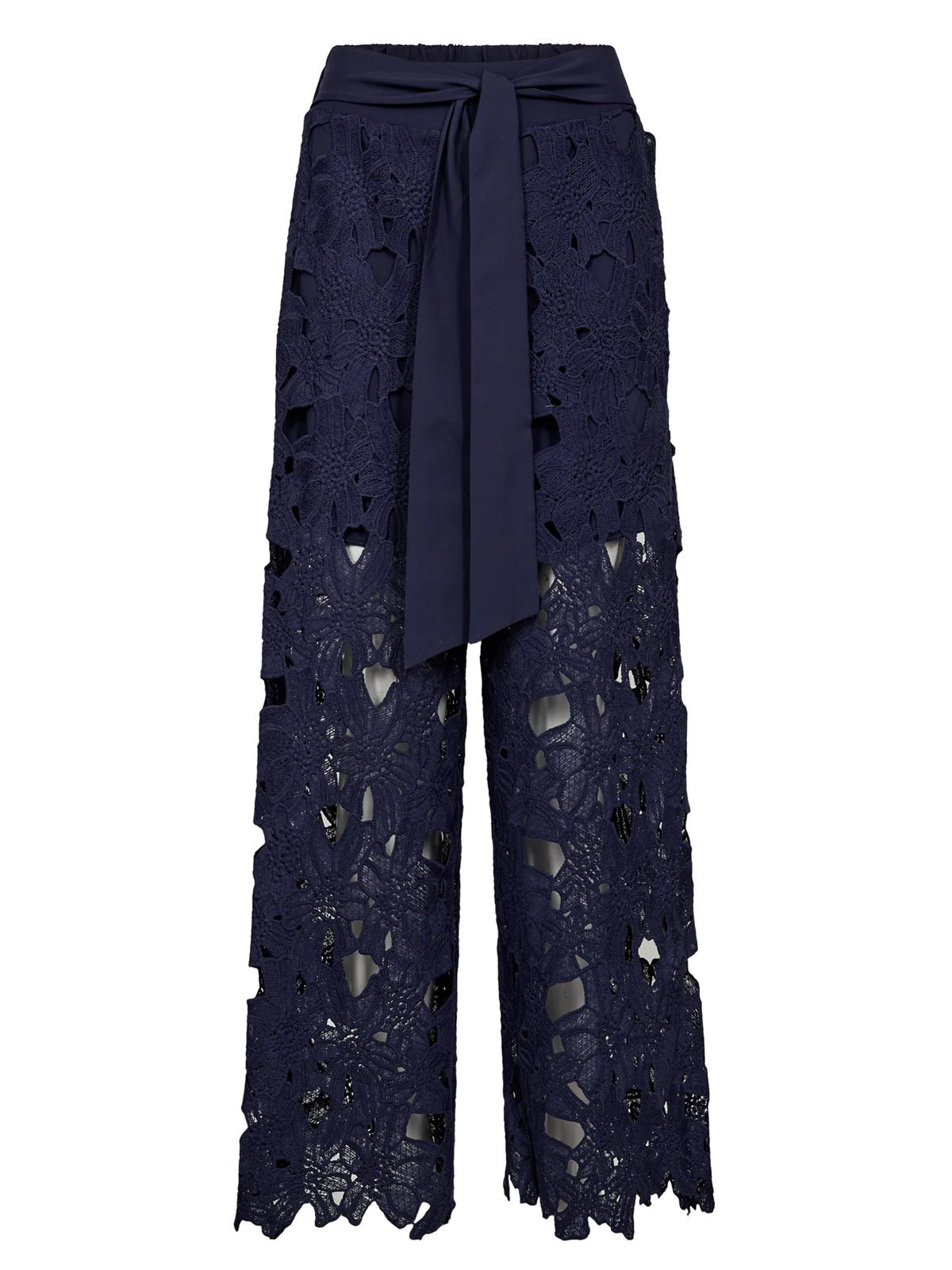 Nu Denmark Decia Lace Trousers Navy - Glebe Fashion
