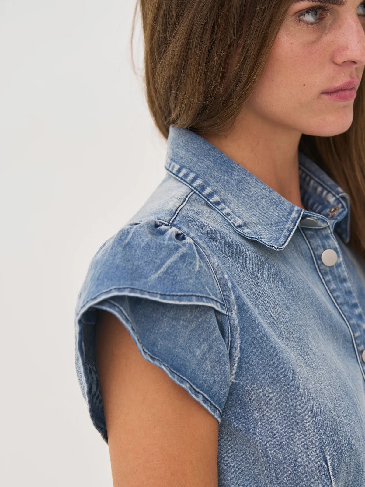 Nu Denmark Deima Dress Denim - Glebe Fashion