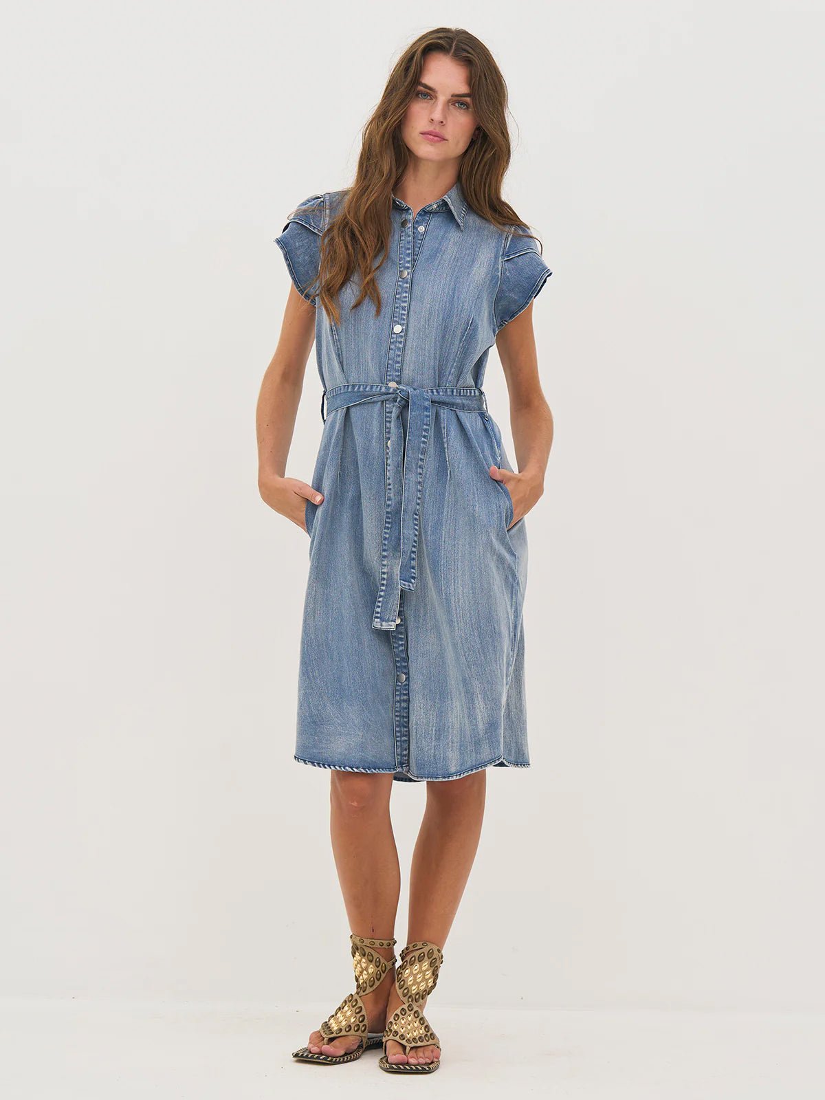 Nu Denmark Deima Dress Denim - Glebe Fashion