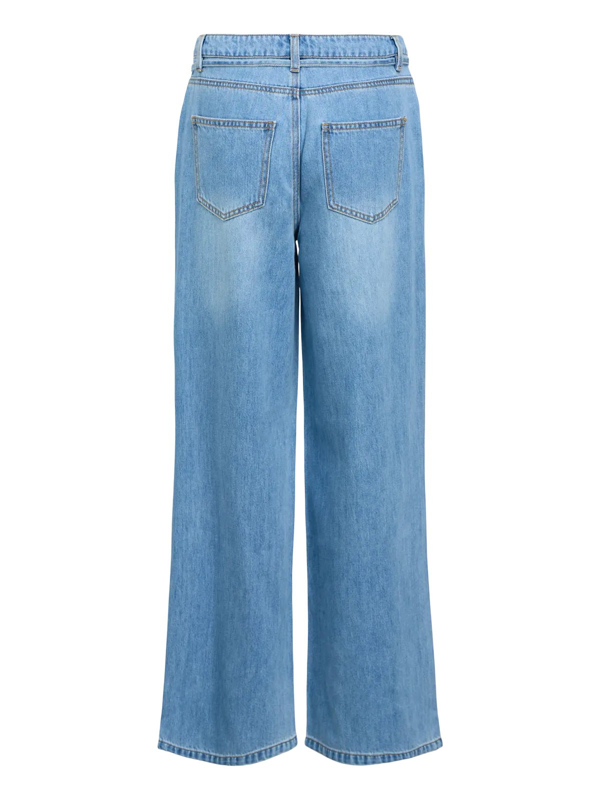 Object Wide Leg Jeans Light Blue - Glebe Fashion