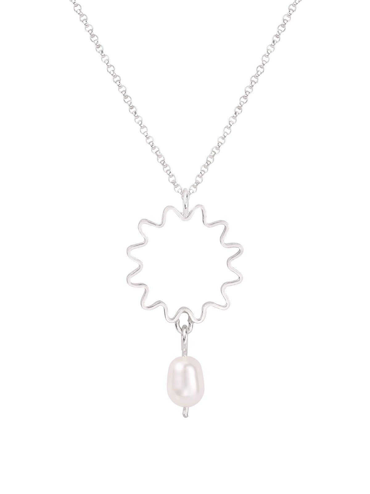 Olivia Taylor Mini Pearl Pendant Silver - Glebe Fashion