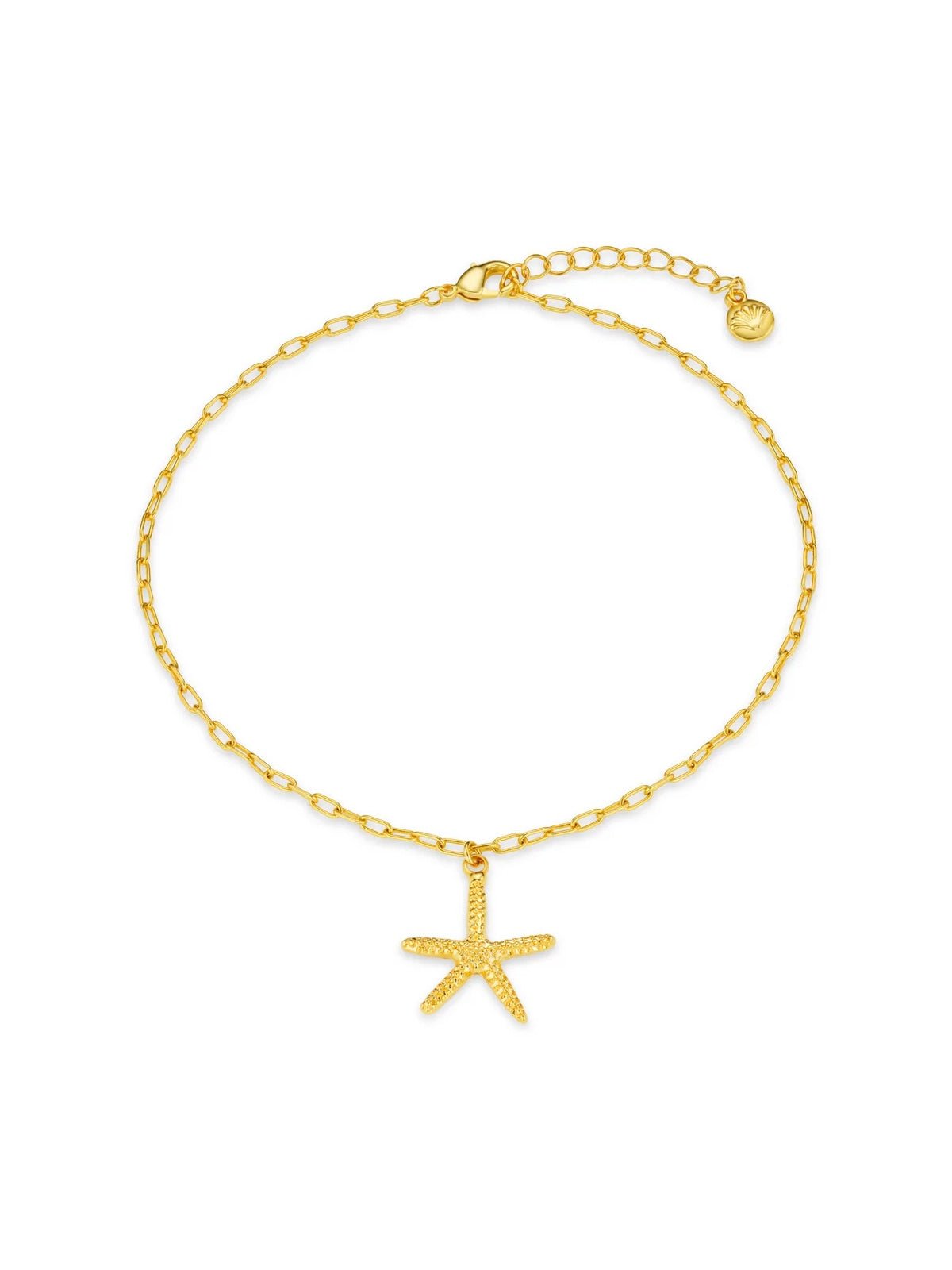 Orelia Starfish Drop Anklet - Glebe Fashion