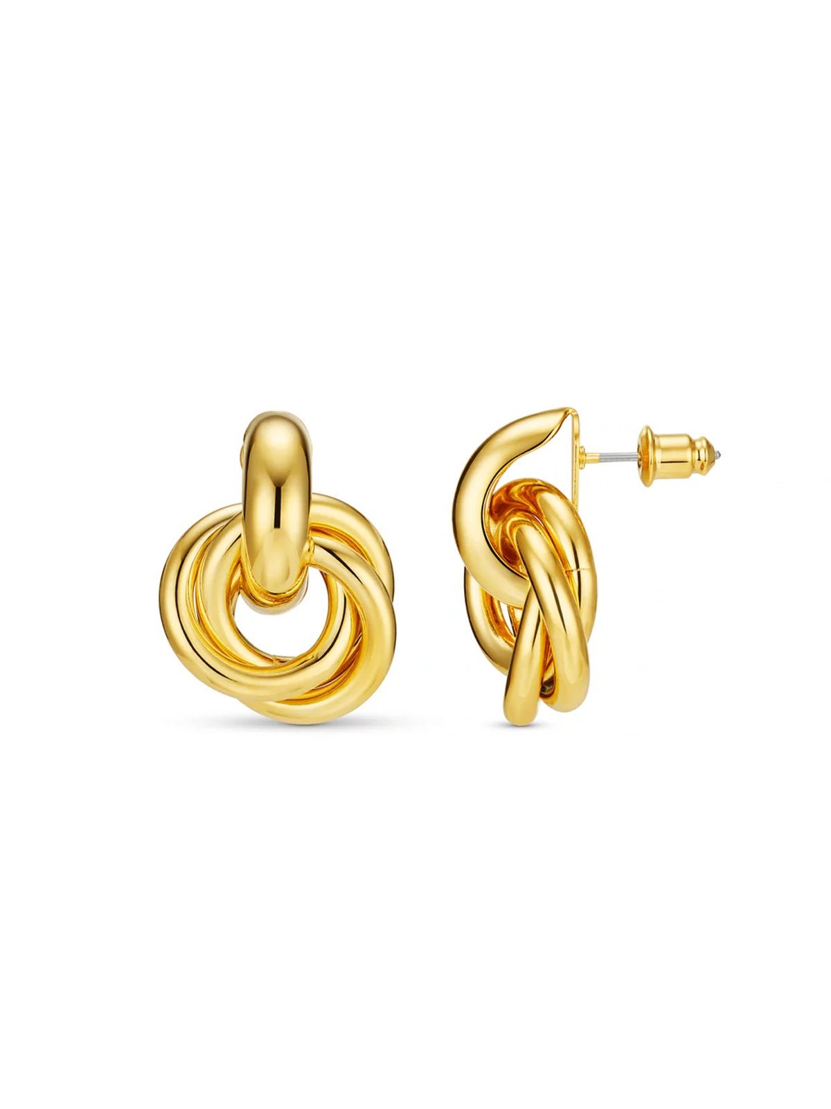 Orelia Statement Interlocking Earrings - Glebe Fashion