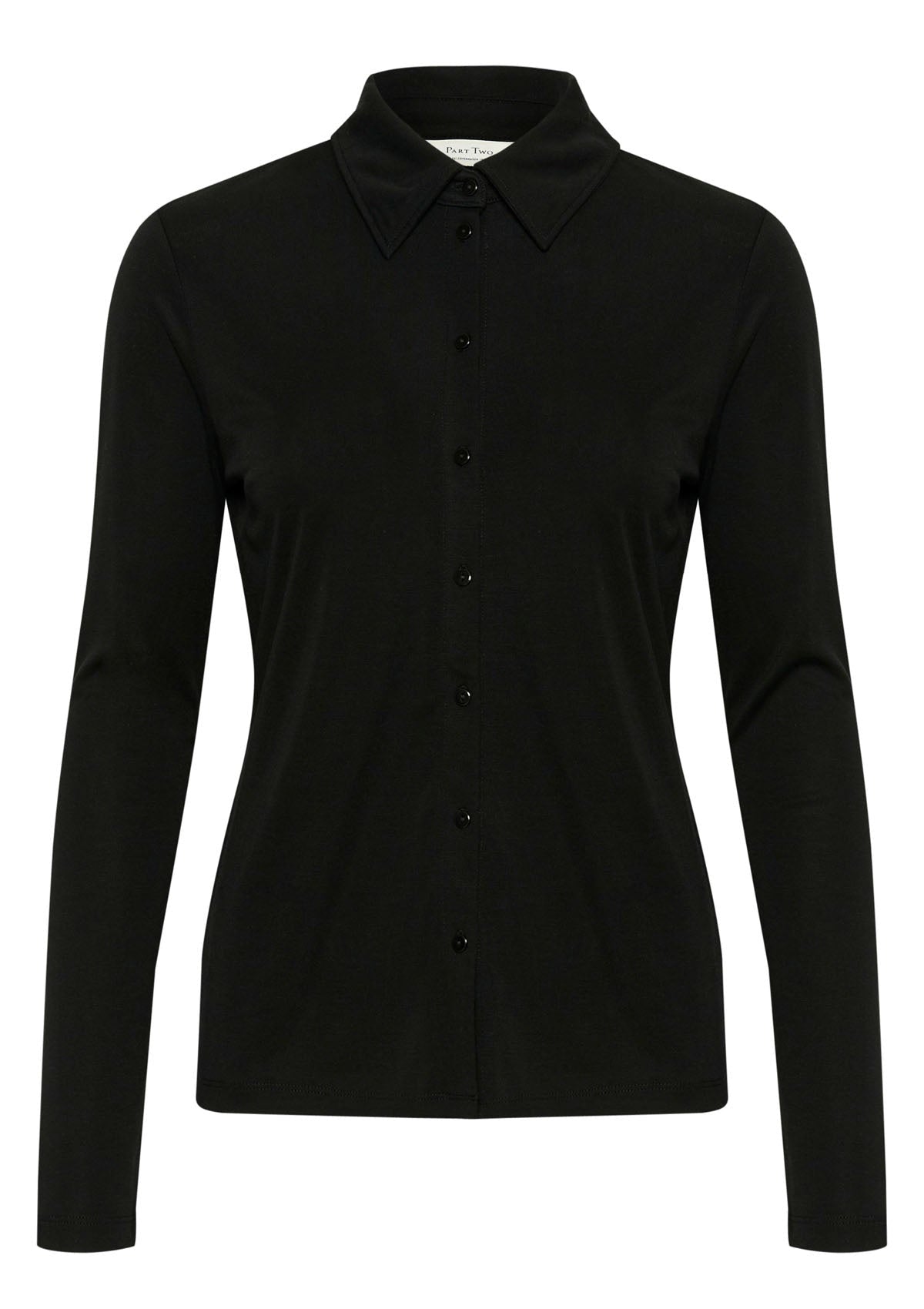 Part Two LissiaPW Long Sleeve Black Shirt - Glebe Fashion