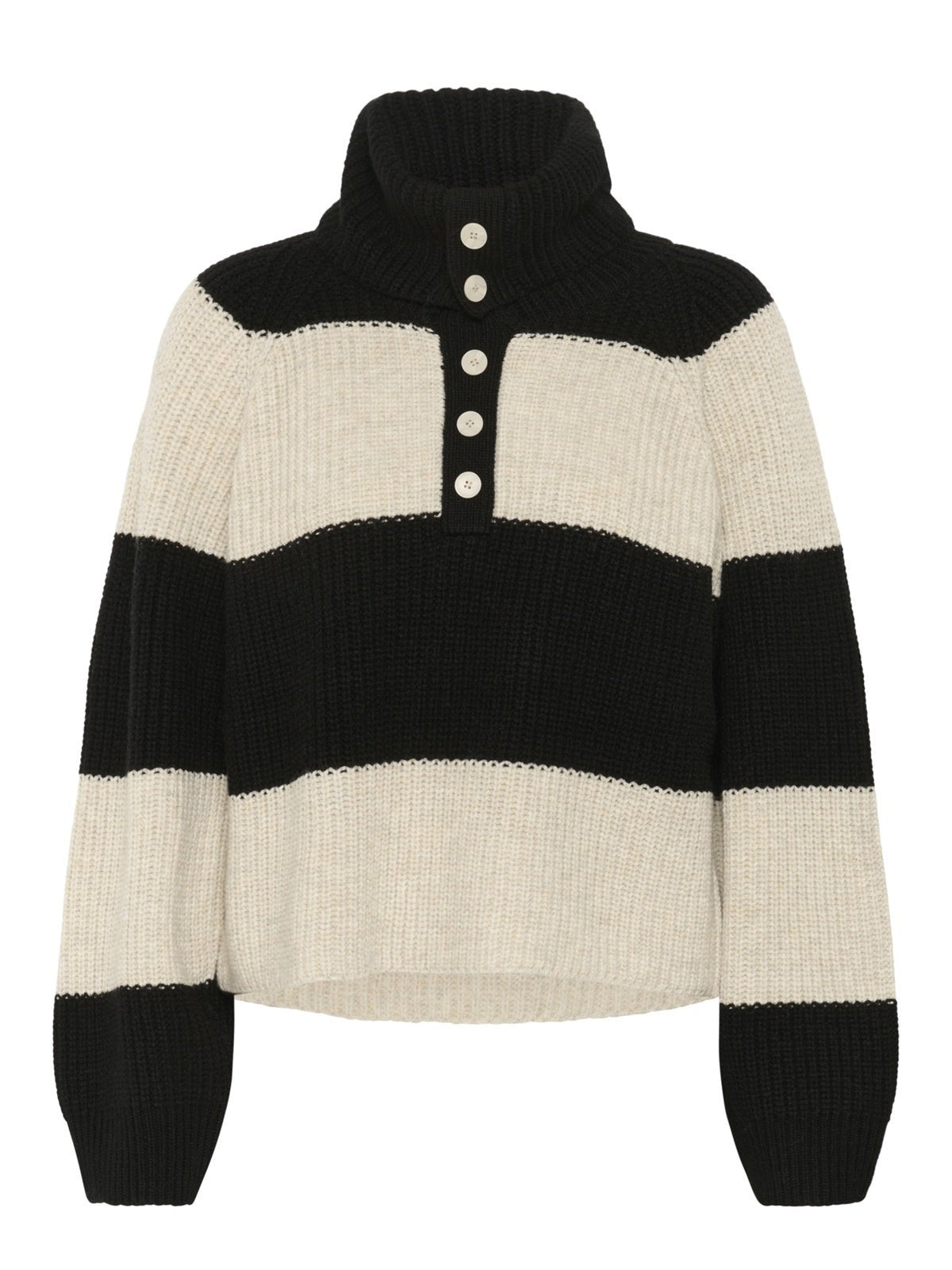 Part Two SimraPW Pullover French Oak & Black - Glebe Fashion
