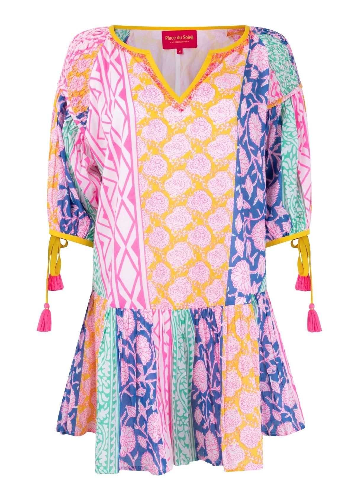 Place Du Soleil Short Multi Dress S24111 - Glebe Fashion