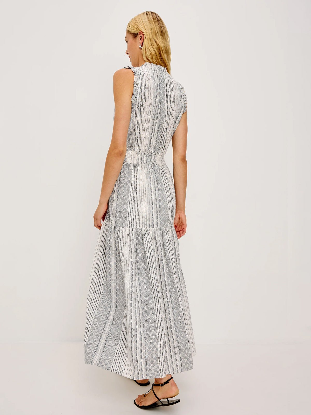 Rails Alessi Dress Striped Eyelet - Glebe Fashion