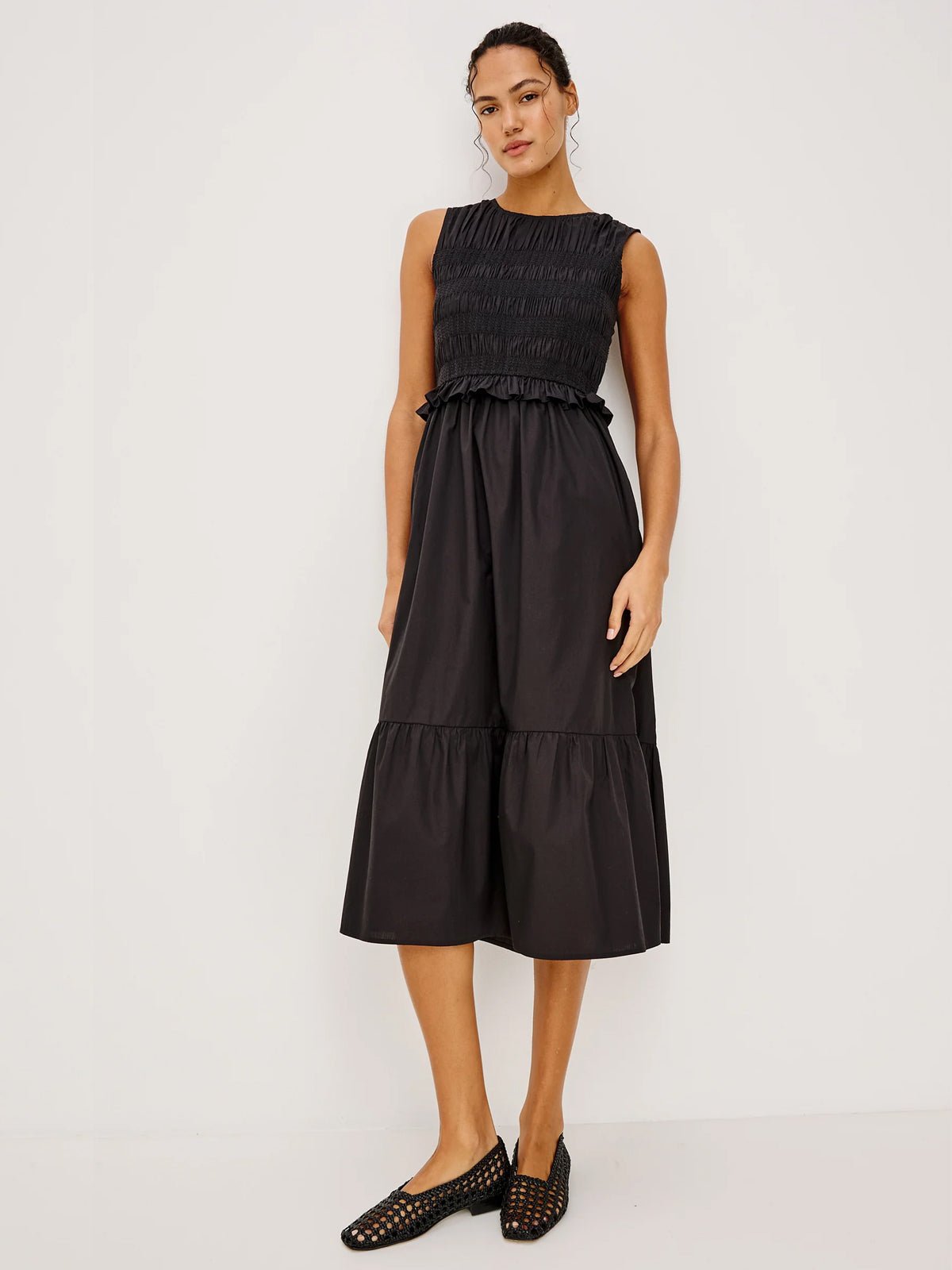 Rails Rialto Midi Dress Black - Glebe Fashion