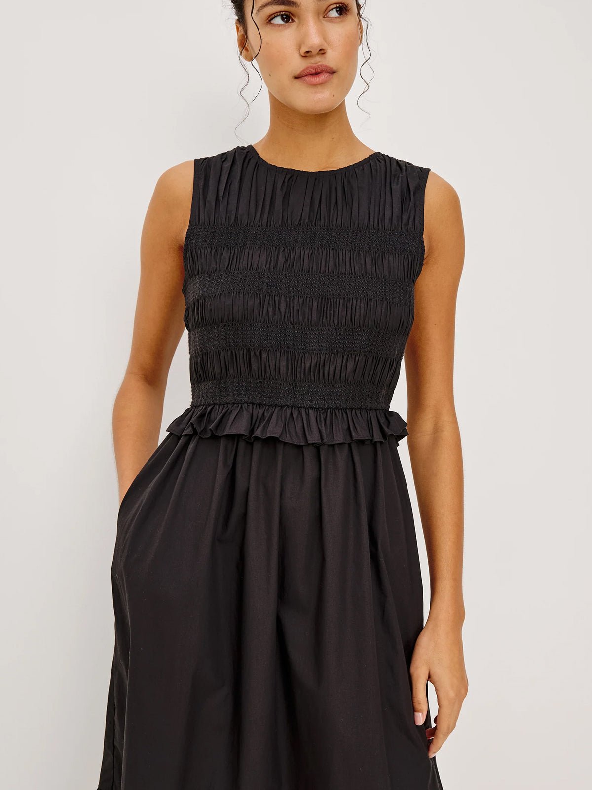 Rails Rialto Midi Dress Black - Glebe Fashion