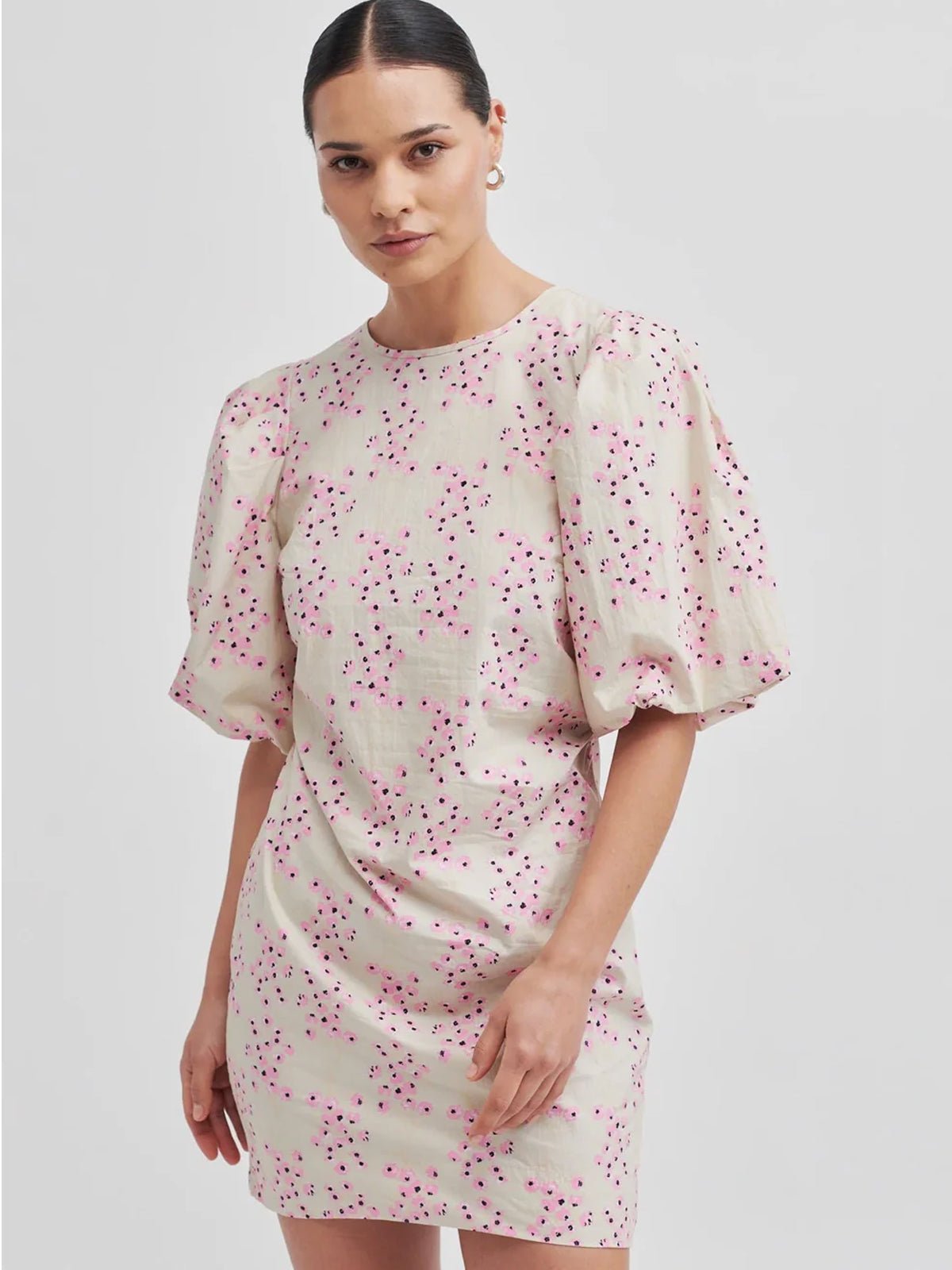Second Female Claud Mini Dress Begonia Pink - Glebe Fashion